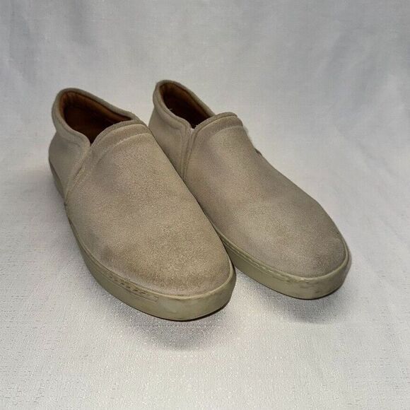 Rag‎ & Bone Kent Suede Leather Stone Slip On Sneakers EU40 US10 - Picture 1 of 8
